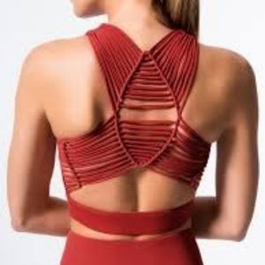Carbon38 Seminyak Bra in "Red Dahlia" Size Small